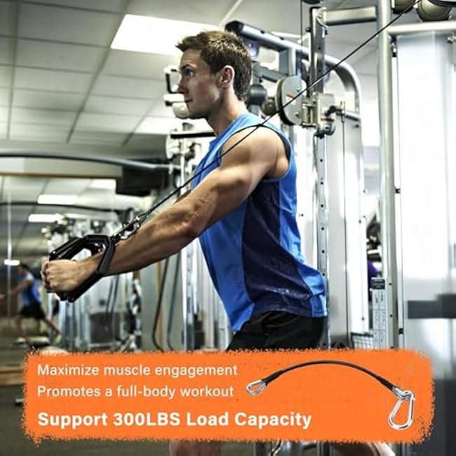 29 Gym Cable Extension Fitness Extension Rope Attachment Compatible with Bowflex and More Home Gym Accessories, for LAT/Tricep Pull Down and Leg Extensions Machine