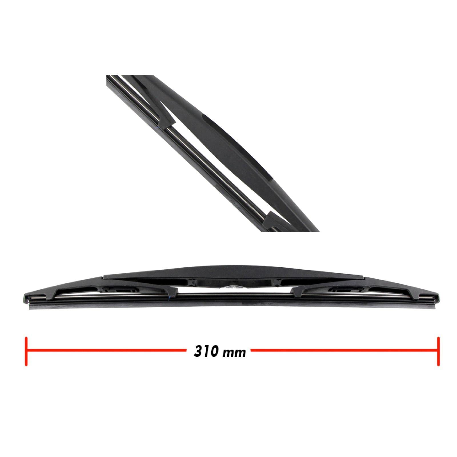 Tergicristallo Posteriore per Renault Twingo 1993-2007 310mm spazzole tergicristallo Posteriore per Auto e Braccio tergicristallo Posteriore Accessori per Auto