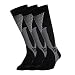 Ruzishun Compression Athletic Socks for Men(Black,3Pairs)
