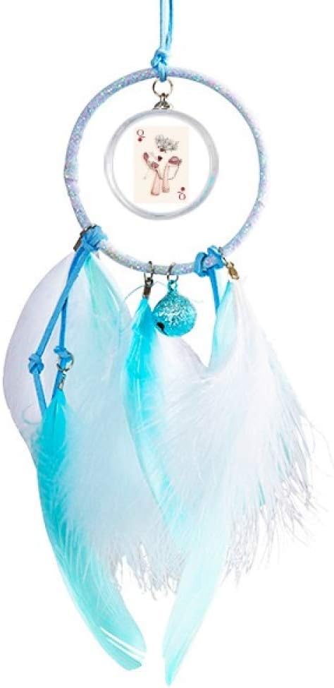 DIYthinker Playing Cards Heart Q Pattern Dream Catcher Wind Chime Car Hanging Pendant