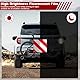 Rppiup Warntafel Fahrradträger, 2 in 1 Aluminium Warntafel Italien Spanien mit 4 Spannseile,Reflektierend Rot Weiß Warntafel Italien Fahrradträger 50x50cm für Fahrradträger,Heckanhänger,Auto,Wohnmobil