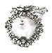 Silver Jingle Bell Wreath Decoration 6 Inch