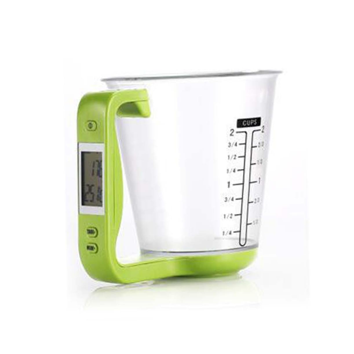 Mipcase Misurino Multifunzionale 1000 Display LCD Tazza Graduata in Pc e in Abs Precisione 1 G per Latte in Polvere e Bevande