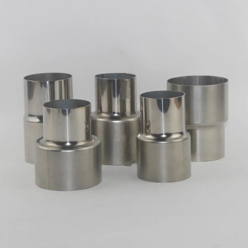 Terminales de Escape Accesorios Automóviles Reductor Acero Inoxidable 304 57Mm 60Mm 63Mm 66Mm 70Mm 76Mm Reductor Acero Inoxidable Reductor Tubo Escape Escape de Coche(OD 60mm-63mm)