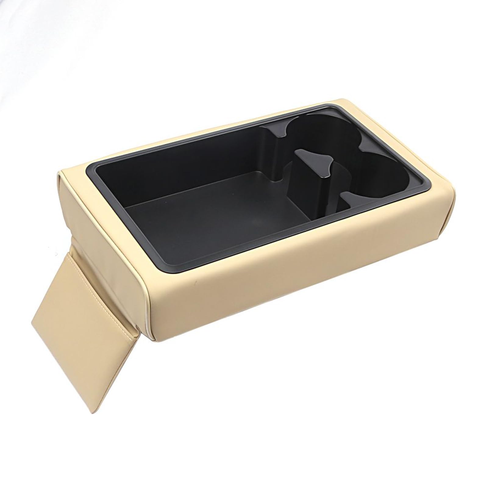 Boîte à mouchoirs en cuir synthétique pour voiture et rangement de console luxe SUV