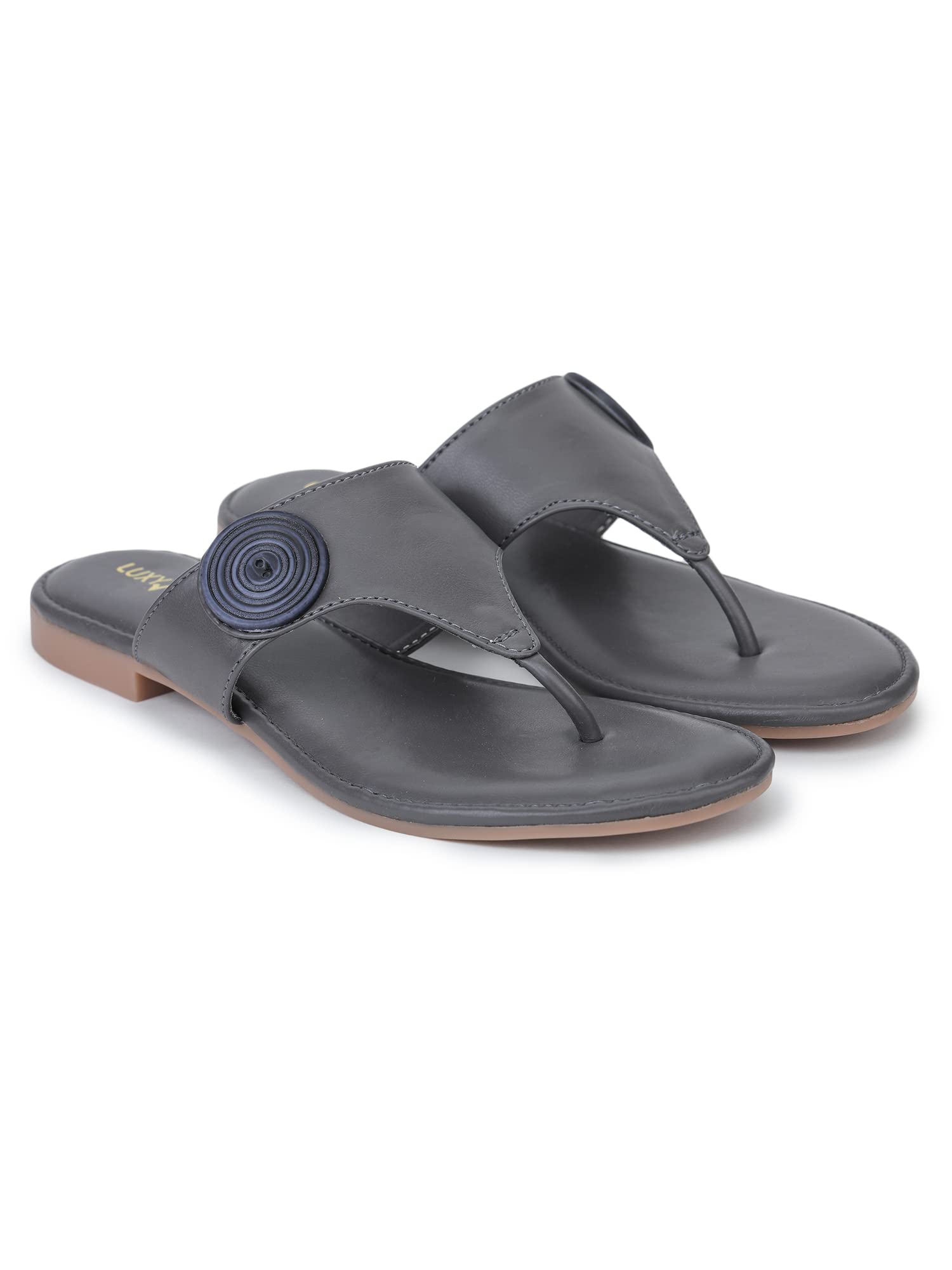 Luxyfeel Womens Slip On Flat Flip-Flop Sandals (Grey) (B0BC27Q2PL) Amazon Price History, Amazon Price Tracker
