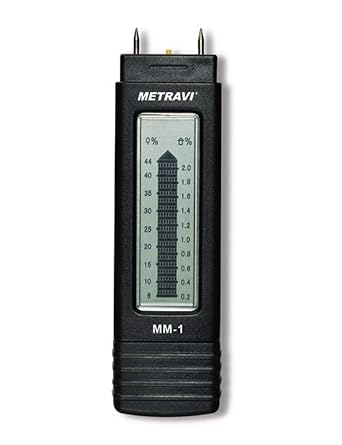 METRAVI Electronic Temperature Humidity Moisture Meter for Wood, Paper Products and Concrete along with Calibration Certificate by Metravi Model