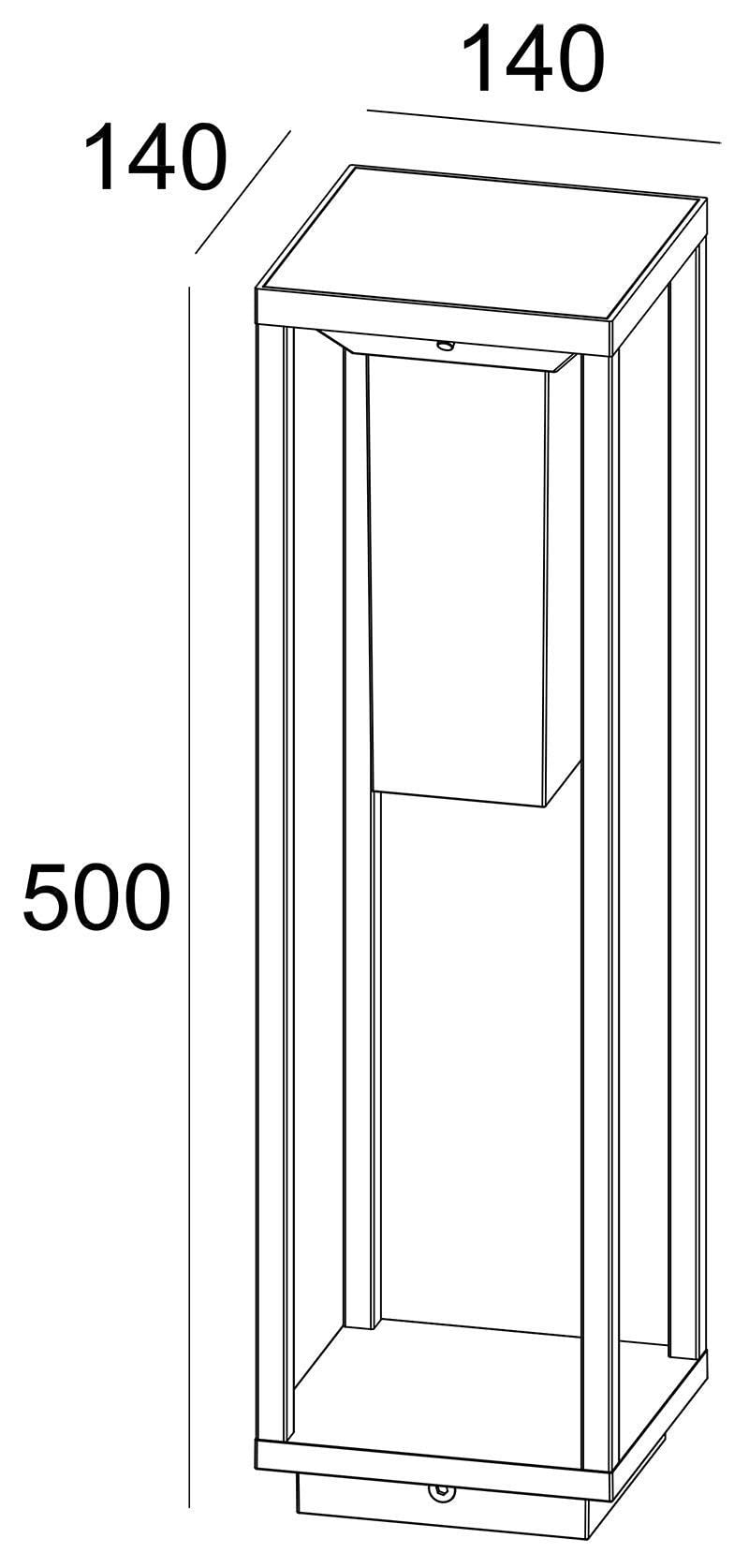 Deko-Light | LED Solar Standlampe Stehleuchte 3000K inkl. Bewegungsmelder | Samas