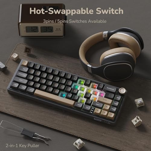 Image of RK ROYAL KLUDGE Keyboard (Phantom, Chatreuse Switch, Wired, Wired)