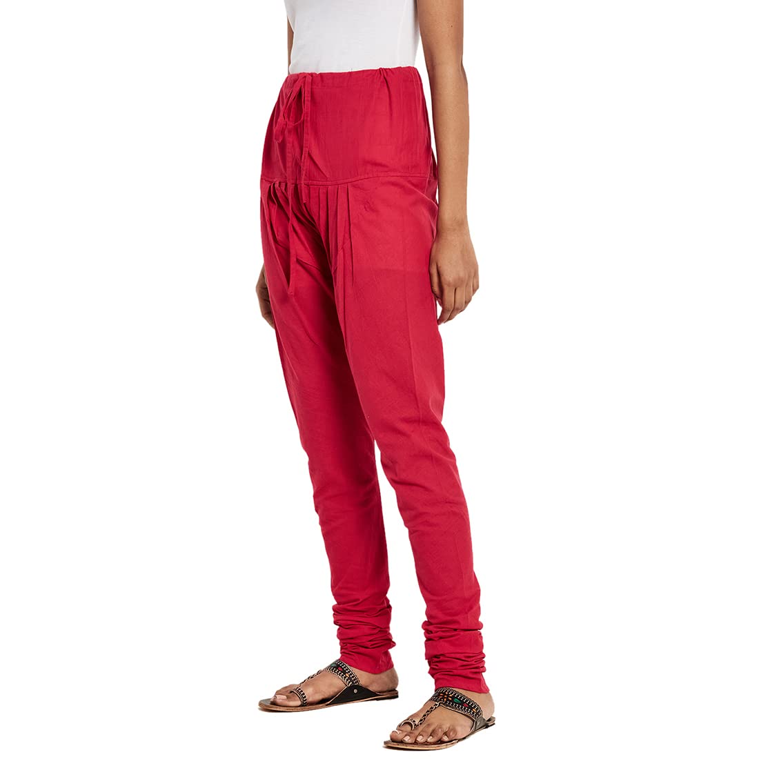 Fabindia Women's Regular Pants (10377938_Pink_Xs)