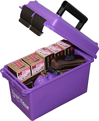 Image of MTM AC50C-25 Ammo Can, 50-Caliber, Heavy-Duty Dual Latching System, Rugged Polypropylene Plastic, O-Ring Seal System, Water Resistant, Bulk Ammo Storage, USA Made, Purple (Pack of 6)