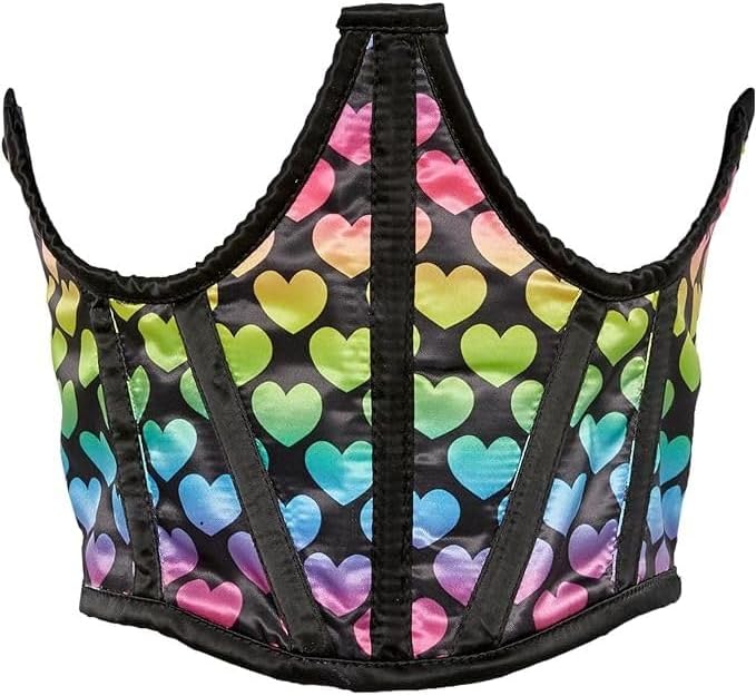 Daisy corsets Women's Lavish Hearts Satin Underwire Waist Cincher Corset