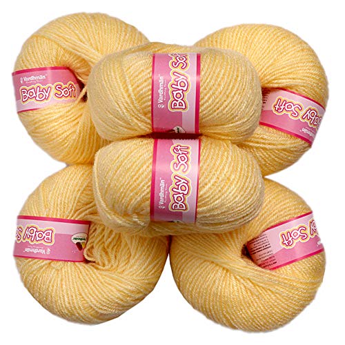Image of VARDHMAN ORIGINAL Wool Baby Soft (Dark Cream)-Pack Of 6