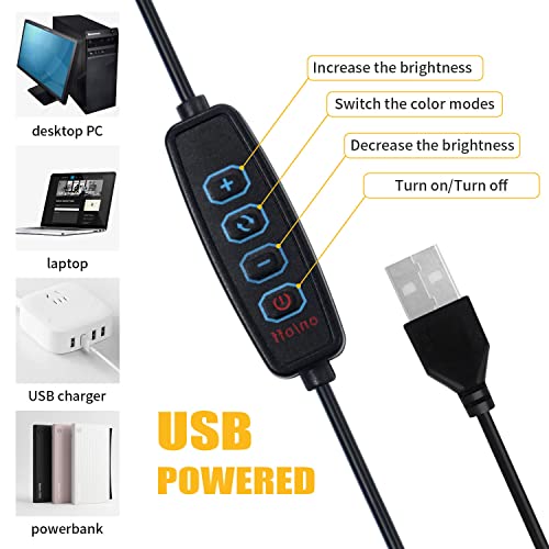 Lampe de table LED à clipser de 15,2 cm offrant un éclairage uniforme pour ordinateur - 6