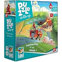 Loki Puzzle Challenge: Firefighters to The Rescue! - 40 Challenges, Games, Learn How to Fulfill A Puzzle W/Funny Objectives, Children's Game, 1 Player, Ages 6+