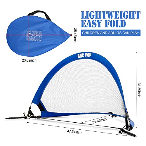 Portable Pop Up Soccer Goal Net Set For Kids Or Adults Trainning And Backyard Playing With Carrying Case, Training Cones And Target #TOP2