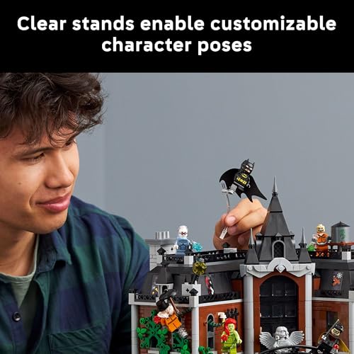 Image of LEGO DC Batman Arkham Asylum Building Set for Adults - Home Decor for Bedroom, Office, or Book Shelf - Collectible for Comic Book & Movie Fans, Ages 18+ - Gift Idea for Birthdays - 76300