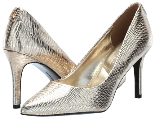 Image of Karl Lagerfeld Women's Royale Snake Textured Dress Pump