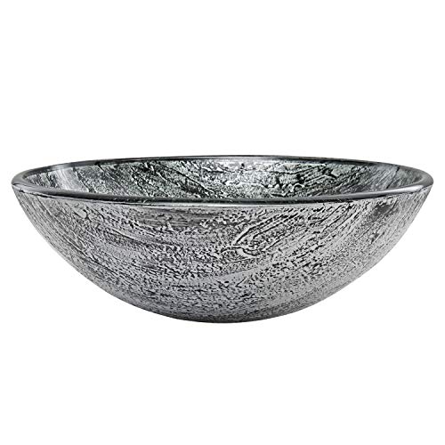 Vigo Titanium 16.5 Inch Diameter Over The Counter Freestanding Matte Stone Round Vessel Bathroom Sink In Slate Grey - Sink For Bathroom Vg07050 #TOP7