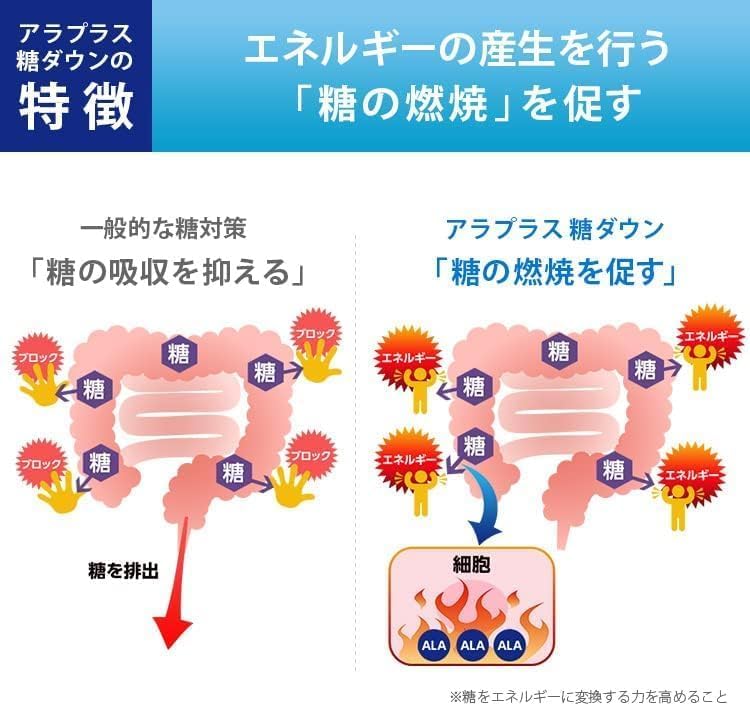 アラプラス糖ダウン60日2点 Amazon | アラプラス 糖ダウン (60日分 60粒) 血糖値が高めの方に 5