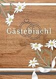 Gästebiachl bayerisches Gästebuch Trachtenhochzeit Hochzeit Tracht Holzoptik Edelweiß: ideales Geschenk Trauzeugin bayerische Hochzeit in Tracht