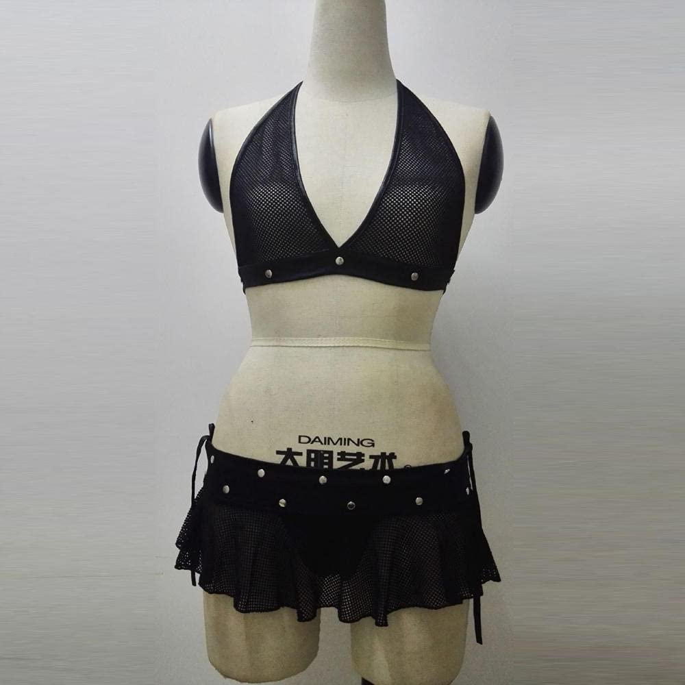 Ropa Interior erótica para Mujer, Conjunto de Ropa Interior Sexy de Malla para Mujer (Talla única Negra)