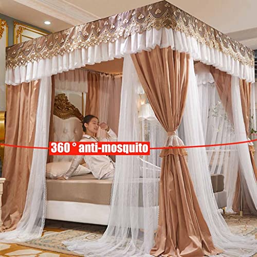 Cortina de cama a prueba de polvo para crear un dormitorio íntimo y oscuro 4