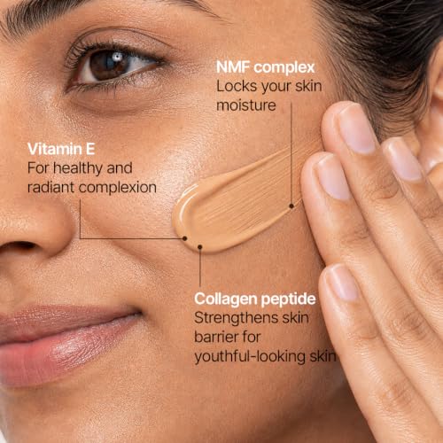 Image of SOTRUE Skin Tint with SPF30 | 4-in-1 Primer, Moisturizer, Foundation & Sunscreen | Light to Medium Coverage, Dewy Glow Finish | Hydrating Formula with Collagen Peptide, NMF Complex & Vitamin E | 35ml - Cashew
