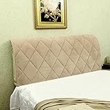 Versatilidad: esta elegante funda para cabecero es adecuada para cabecero de madera, cabecero tapizado, cabecero de tela, cabecero de cuero, etc. Coloca la cubierta del cabecero en el viejo cabecero para que tu cabecero se vea nuevo y hermoso.
