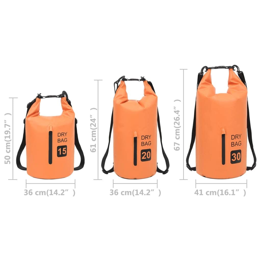 Mangloder Wasserdichter Trockensack mit Reißverschluss L aus PVC für Wassersport, Bootfahren, Kajak, Kanu, SUP, Segeln, Tauchen, Schnorcheln, Schwimmen, Angeln, mit verstellbaren Schultergurten