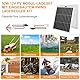 【50W Solarpanel 18V Kit】DERUXI 50 W Monokristalline Solar Panels: 50W Solar-Ladegerät Solarmodul, Eingebautem PWMs Laderegler+2 Paar SAE-Solarkabel, PV Modul-Ladeset für 12V GEL,AGM, Lithium-Batterien