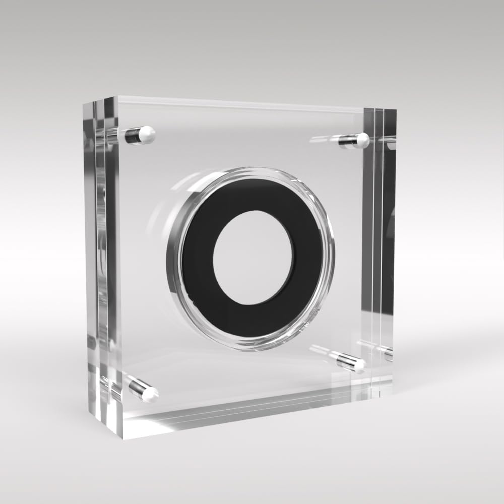 Sovereign Coin Acrylic Coin Display Case Holder (Black)