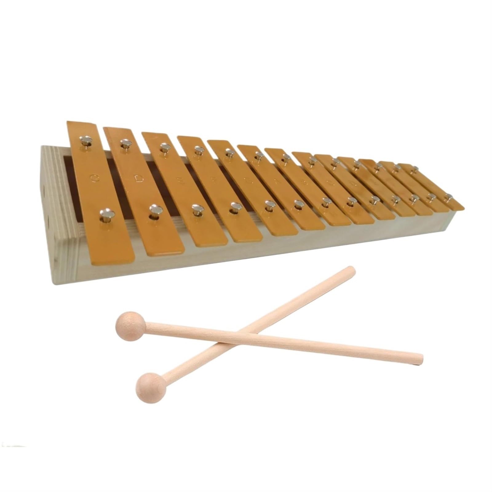 Instrumento Xilófono Glockenspiel De 13 Notas Xilófono Clásico De Color Madera Teclas De Metal Regalo De Percusión Para Principiantes