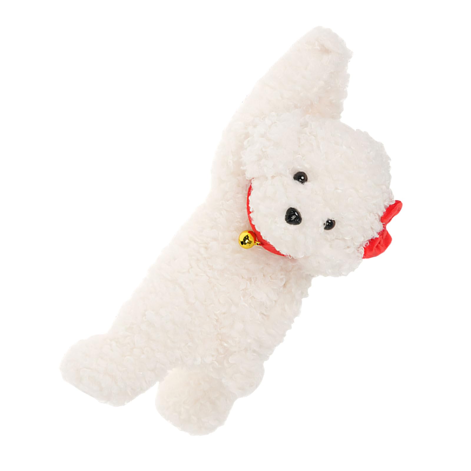 LUCKGONI Plush Car Hanging Organiser Napkin Holder Adorable Plush Dog Shaped Tissue Box Cover For Home And Offices