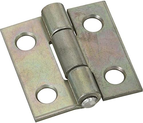 National Hardware Non-Removable Pin Hinges, 1", Steel, 2-Pack, Zinc Plated image 4
