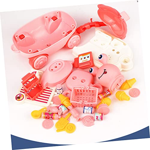 SAFIGLE Crianças 2 Peças Brinquedos Venda Automática Sorvete Simulação Mini Carrinho Filho Brinquedo