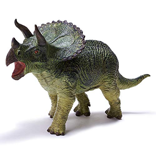 RECUR Triceratops Toy 9.4 in Realistic Educational Figurine for Toddler for Kids, Great Decoration for Office