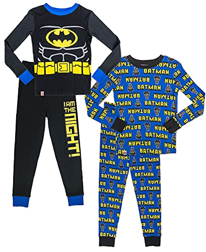 LEGO Batman Boys 2 for 1 Cotton Pajama Set, Size 6 Black LEGO Batman Boys 2 for 1 Cotton Pajama Set, Size 6 Black