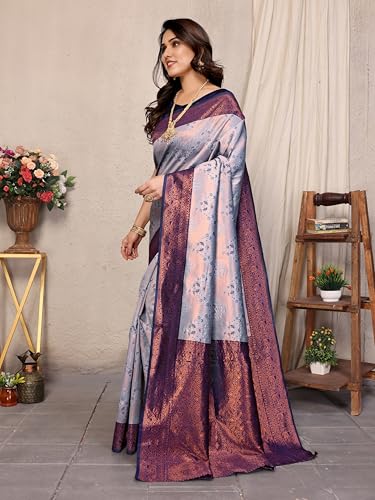 Image of Avantika Fashion Women's Kanjivaram Style Soft Silk Banarasi Sarees With Blouse Piece For Women
