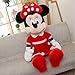 N/D Juguetes Blandos Mickey Minnie Mouse Peluches Lindo Animal de Peluche Dibujos Animados Muñecas Rosadas Bebé Almohadas Suaves Muñecas Regalo para niños 40 cm Rojo