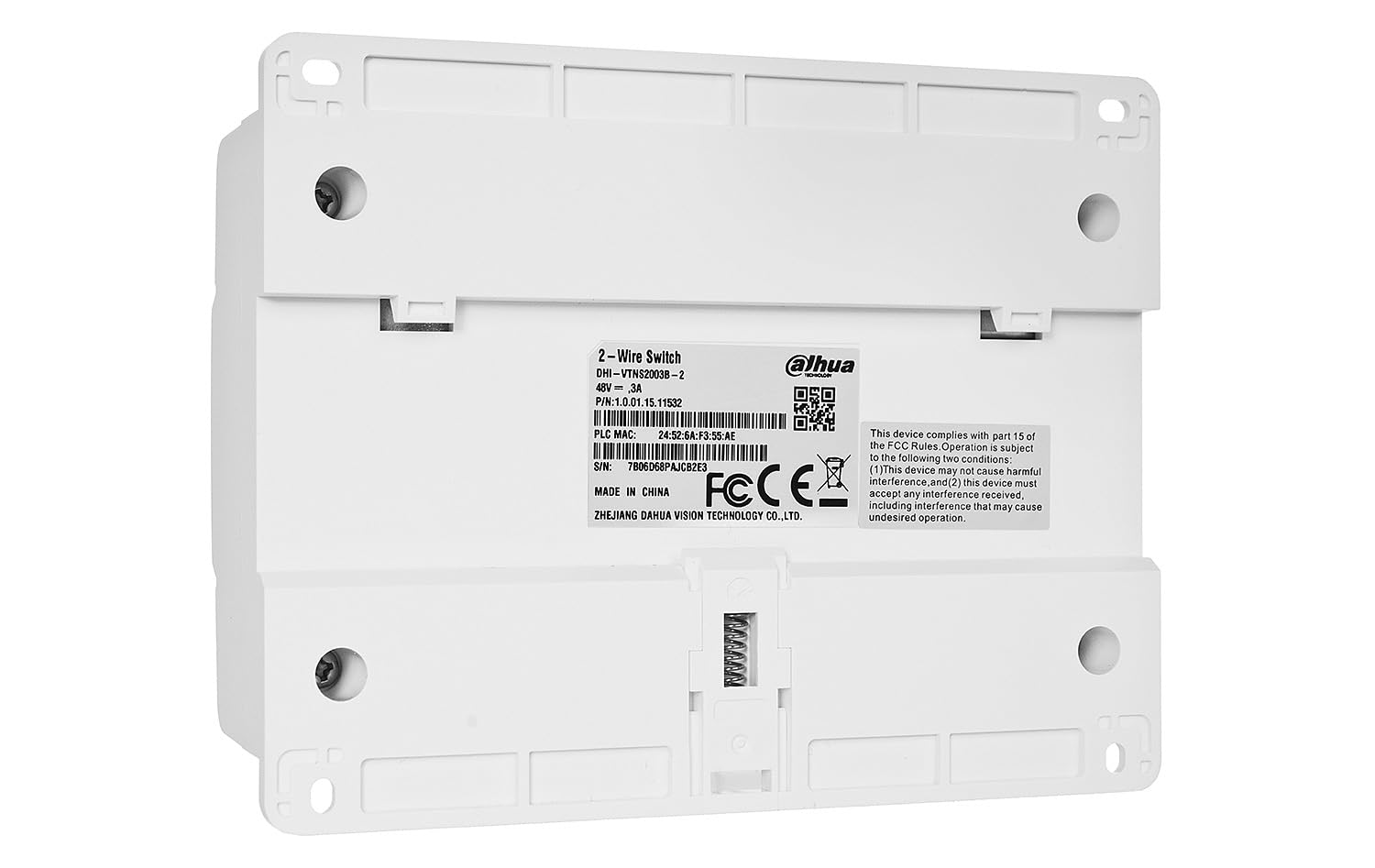 DAHUA VTNS2003B-2 SWITCH POE 10 PUERTOS 2-HILOS PARA VTO DAHUA, 48VDC NO INCLUYE FUENTE