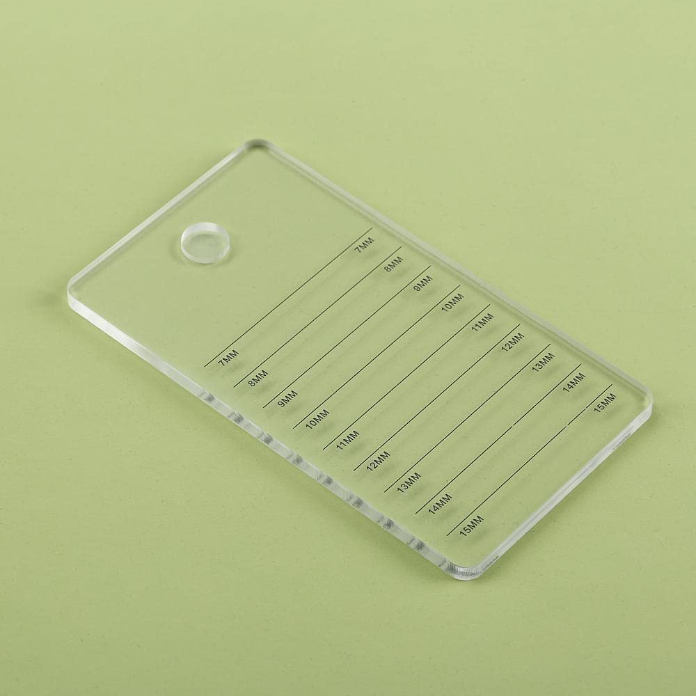 Palette d'extension de cils en acrylique, support individuel pour greffe de faux cils (transparent A)