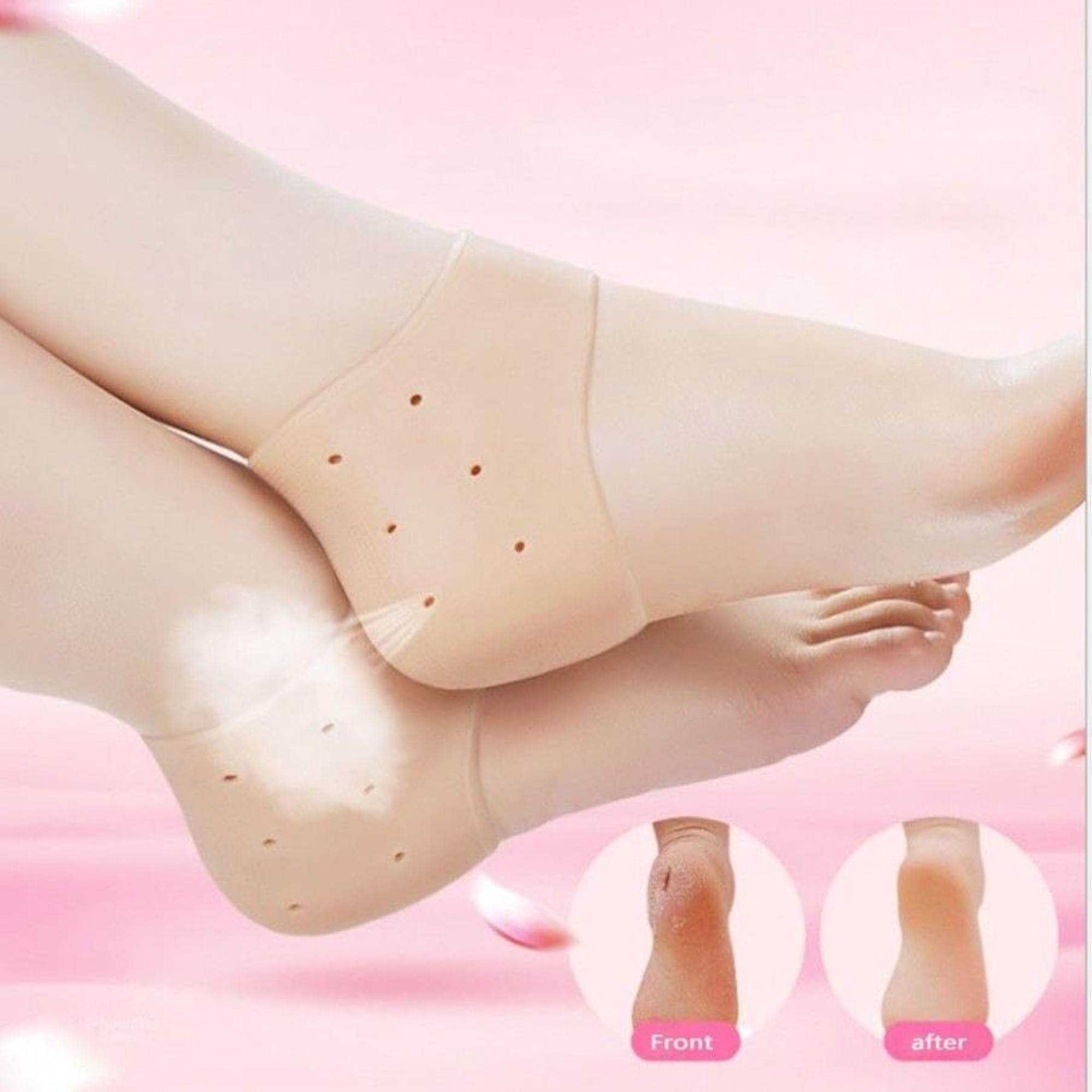 Silicone Half Heel Protector for Cracked Feet