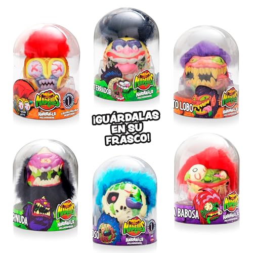 Bizak 64432950-2 Madballs, Monsterbälle mit Haar und Squishme-Textur, Extreme Abschreckung, 6 Designs zum Sammeln, ab 4 Jahren