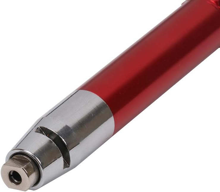 Micro Pneumatic Air Pencil Die Grinder Kit 65000RPM Grinding Machine 1/8" (3mm) for Polishing Grinding (Red)