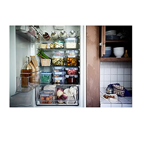 Image of Ikea Tssp Food Container, Square /Plastic750 Ml (25 Oz)(Pack Of 3),Clear