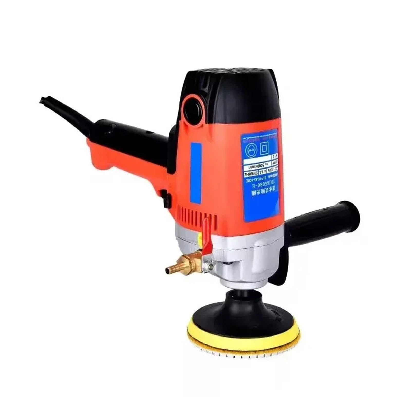 Sdgbcxd Red Stone Polishing Machine, Variable Speed Water Mill Electric Injection Sander Polisher Marble Granite Concrete Stone Wet 900W(Package2)