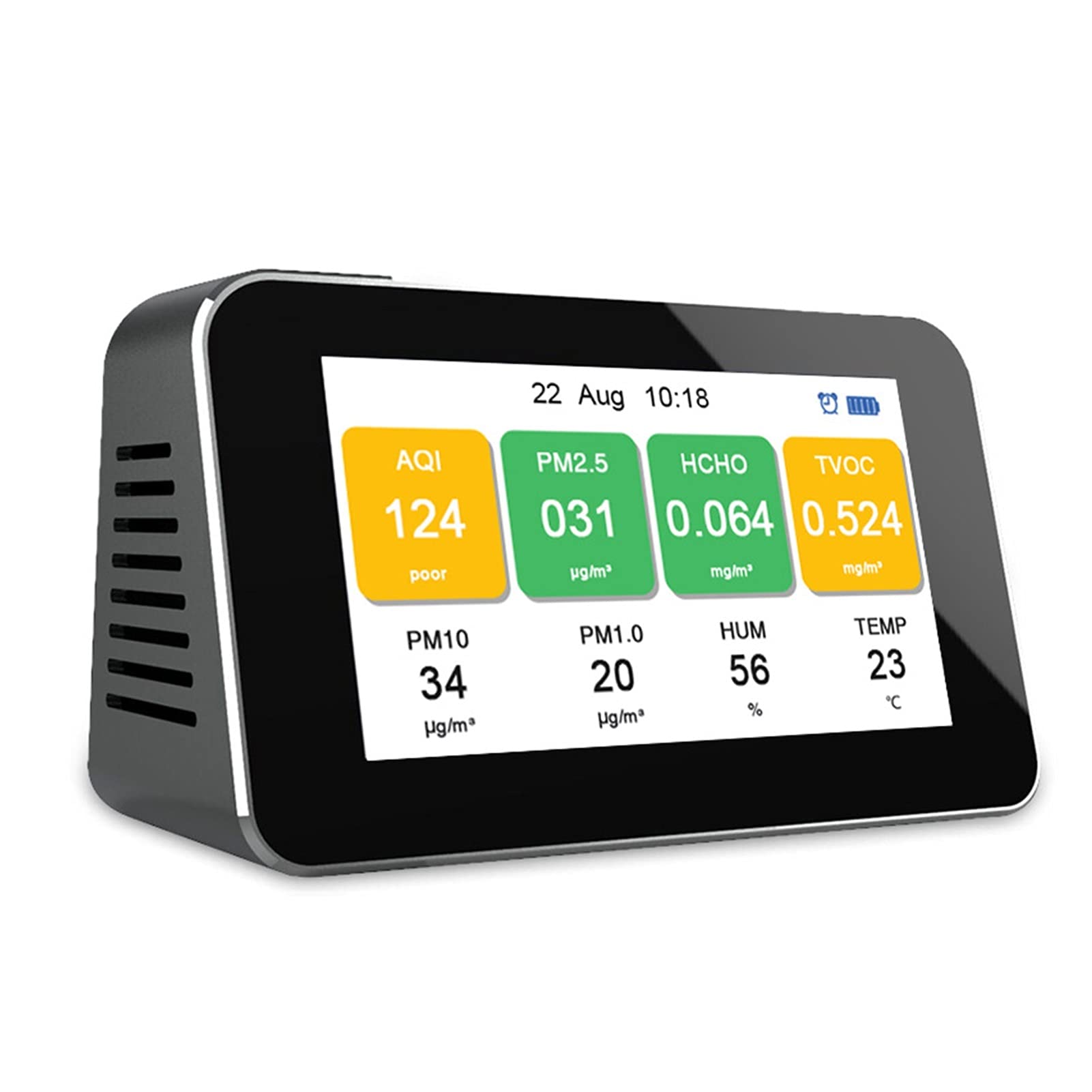 Gas Leak Detector Multifunctional Air Quality Detector Detects Dust PM2.5 Formaldehyde HCHO TVOC English Version