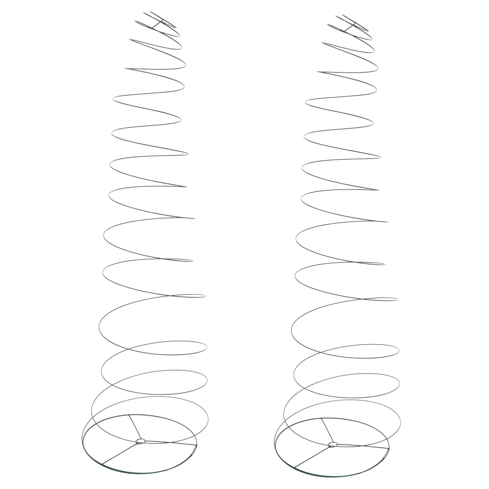 Milisten 2piezas Soportes Espirales para Plantas, Soporte Ajustable para Tomates y Plantas Trepadoras, Jaula de Acero Inoxidable Reutilizable para Jardín