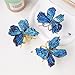 PPOZYLPC Electroplated Blue Tourmaline Butterfly Crystal Stones Butterfly Statue Ornaments Crystals Crystals Butterfly Gift for Home Decor Collection,Silver